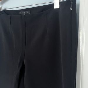 Theory Black Side Zip Slacks